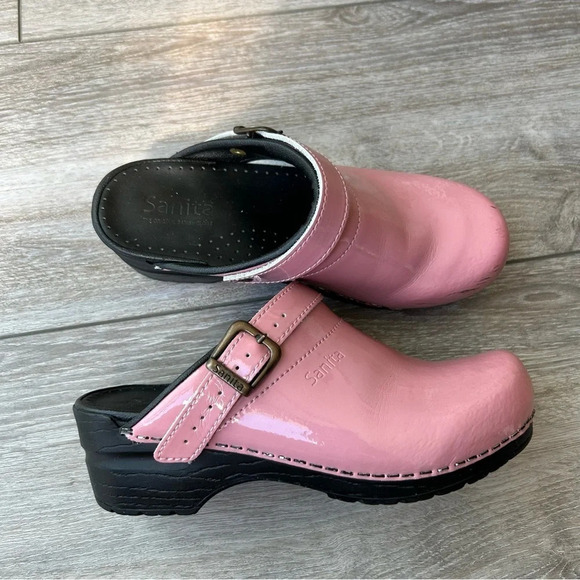 Sanita Freya  Open Patent Leather Clog - Picture 2 of 15